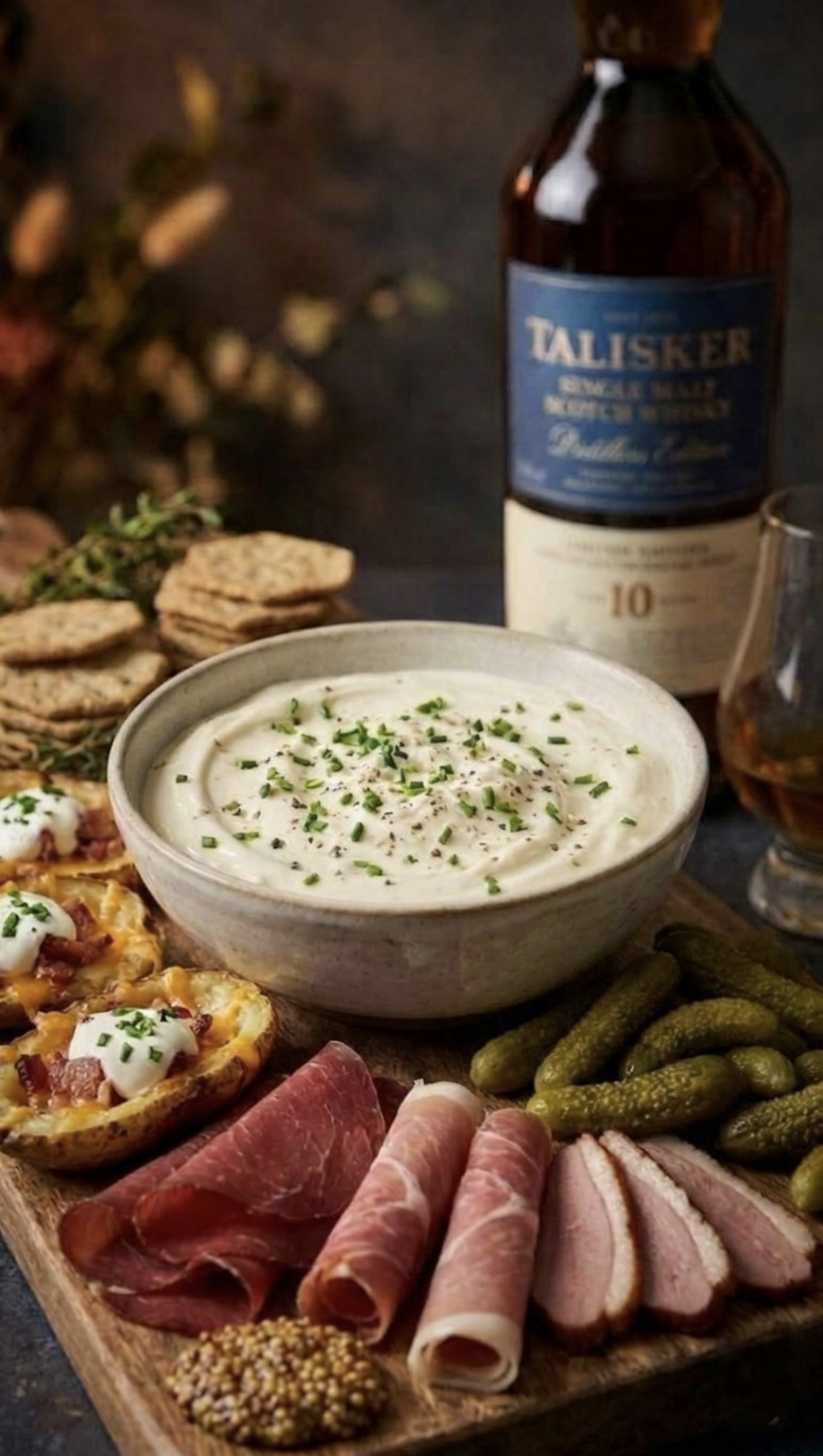 Whisky & Chive Crème Fraîche